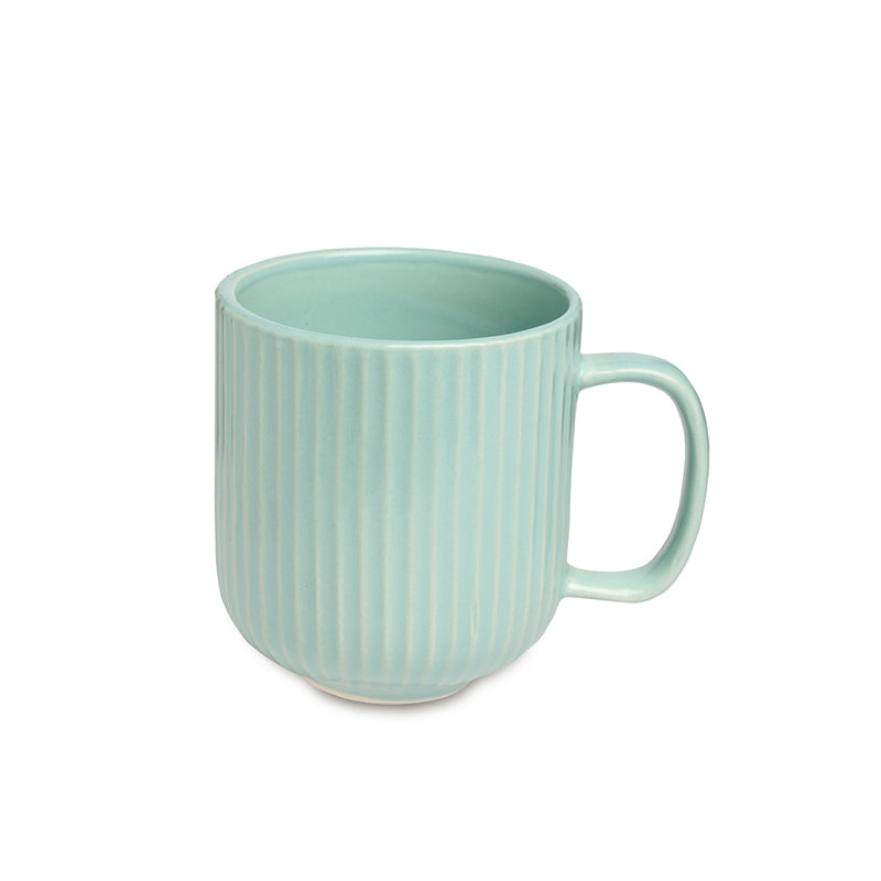 Vantera Green Ceramic Mug And Tray (220 ML) - Three Piece Set media 4