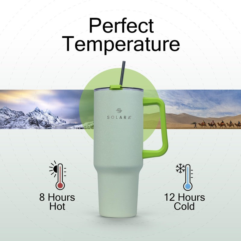 Solara Urban Chill Stainless Steel Tumbler (1200 ML) - Green media 5