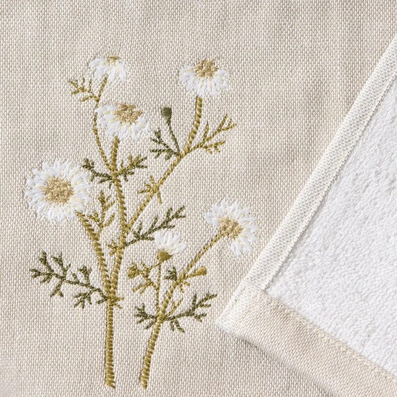 Classic Embroidered Bamboo Cotton Hand Towels - Set Of Three media 9