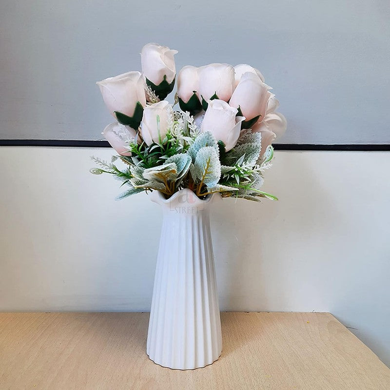 Rosebush Artificial Flower - Blush Pink media 3