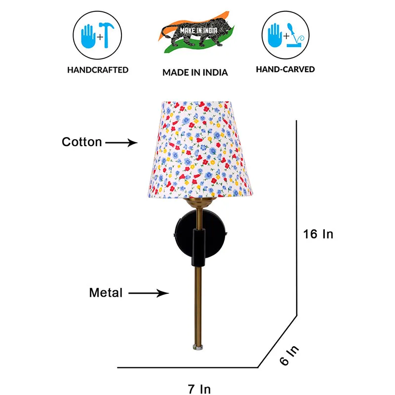 Beryll Tiny Fleur Steel & Cotton Wall Lamp media 6