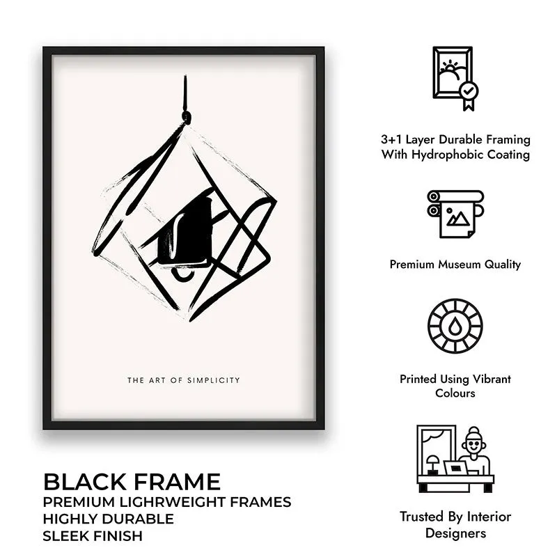Suspended Calm Canvas Wall Painting With Black Frame media 9