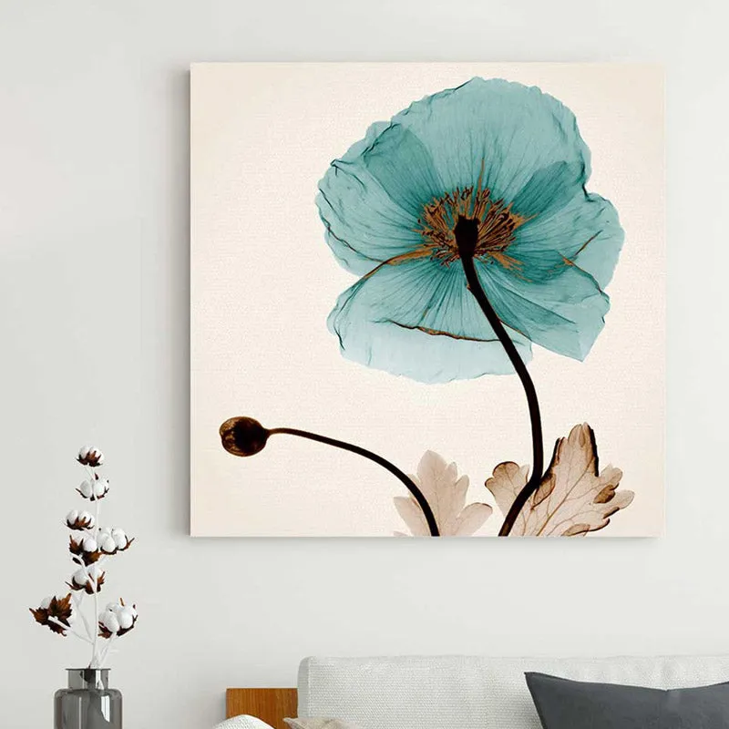 Harris Floral Cotton Canvas Wall Art media 2