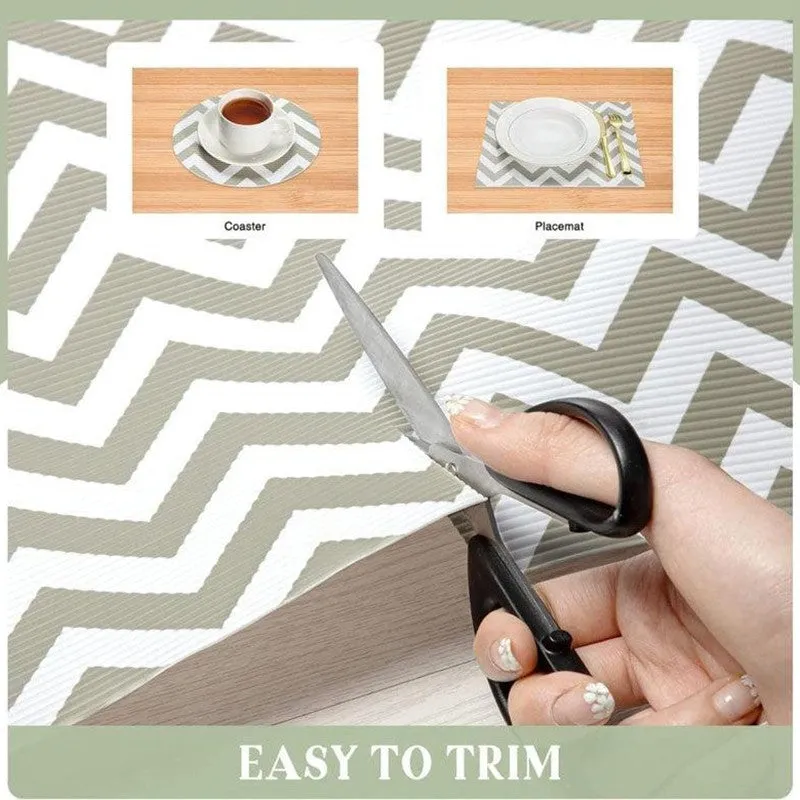 Zig Zag Kitchen Shelf Waterproof Liner Mat - Set Of Two media 4