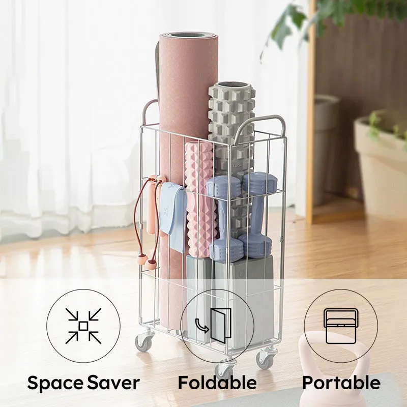 Rove Steel Storage Basket With Wheels media 16
