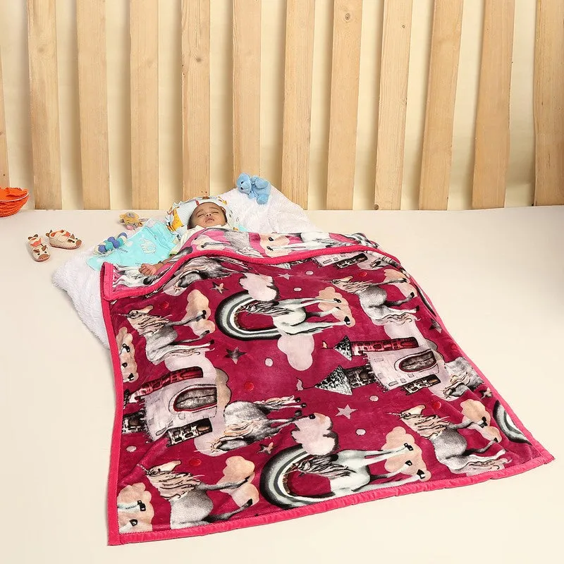 Monte Carlo Dreamy Unicorn Kids Blanket - 600 GSM media 1