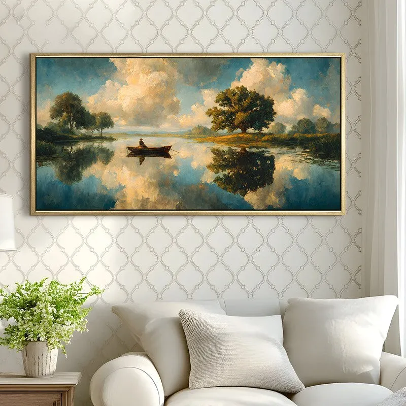 Tranquil Lake Reflection Wall Art media 3