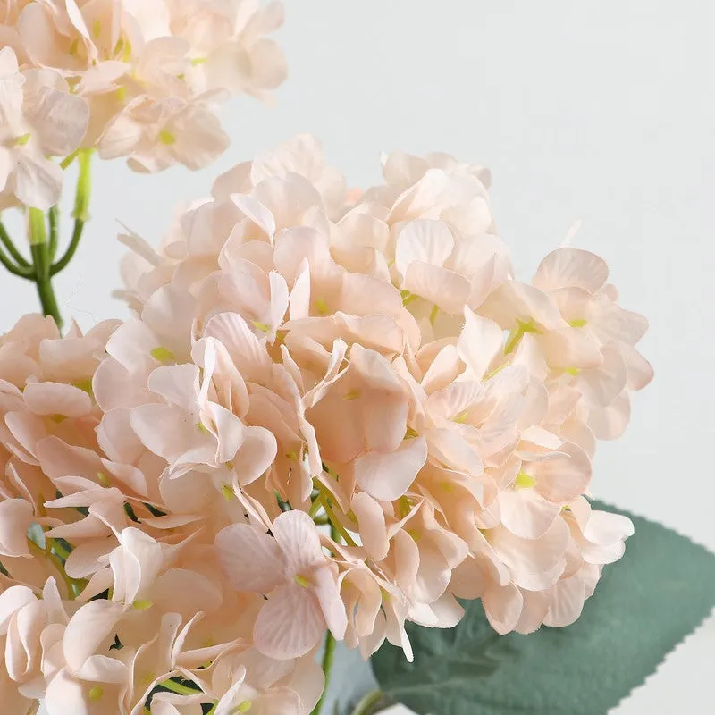 Blushira Hydrangea Artificial Flower - Peach media 5