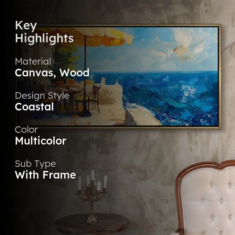 Salted Sunlight Canvas Wall Painting With Frame media 2