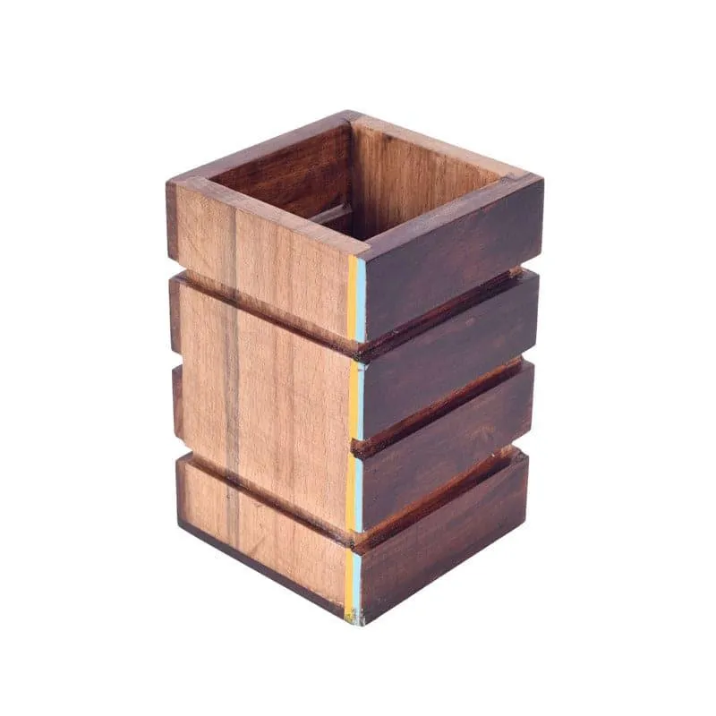 Tribal Birdie Wooden Cutlery Holder media 5