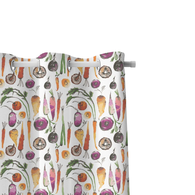 Veggie Print Translucent Curtain - Set Of Two media 5