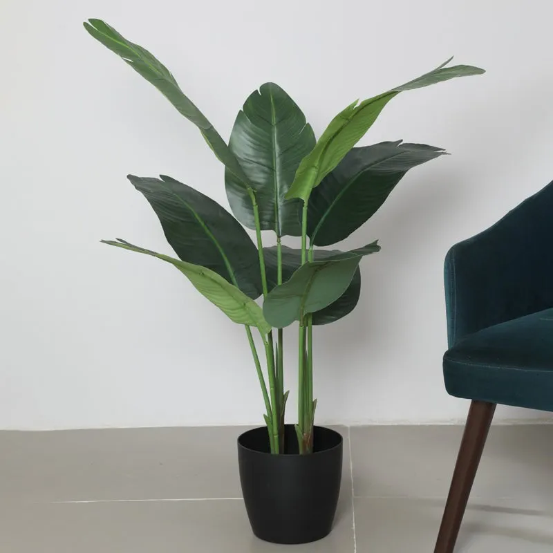 Ardella Artificial Banana Plant With Black Fiber Pot - 4.4 Feet media 6