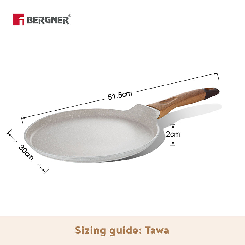 Bergner Nano Sear Induction Safe Non-Stick Dosa Tawa - 30 cm media 7