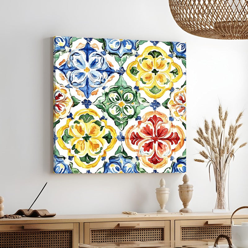 Folk Geometry Canvas Wall Art media 3
