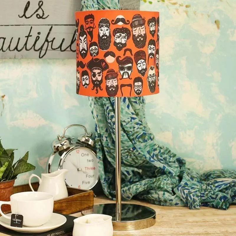 Beard Babble Fabric Table Lamp - Multicolor media 3