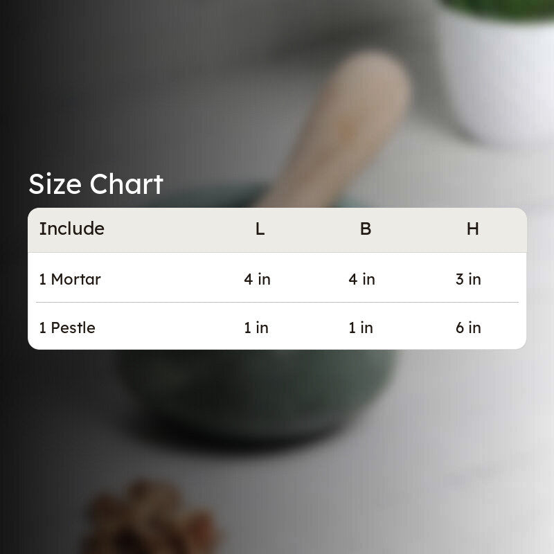 Crushique Marble & Wood Mortar & Pestle (Grey) - 100 ML media 6