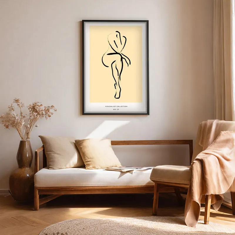 Grace Unfolded Canvas Wall Painting With Black Frame media 1