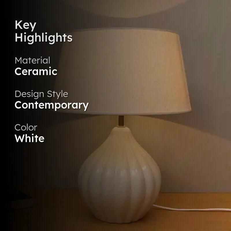 Modak Ceramic Table Lamp media 2