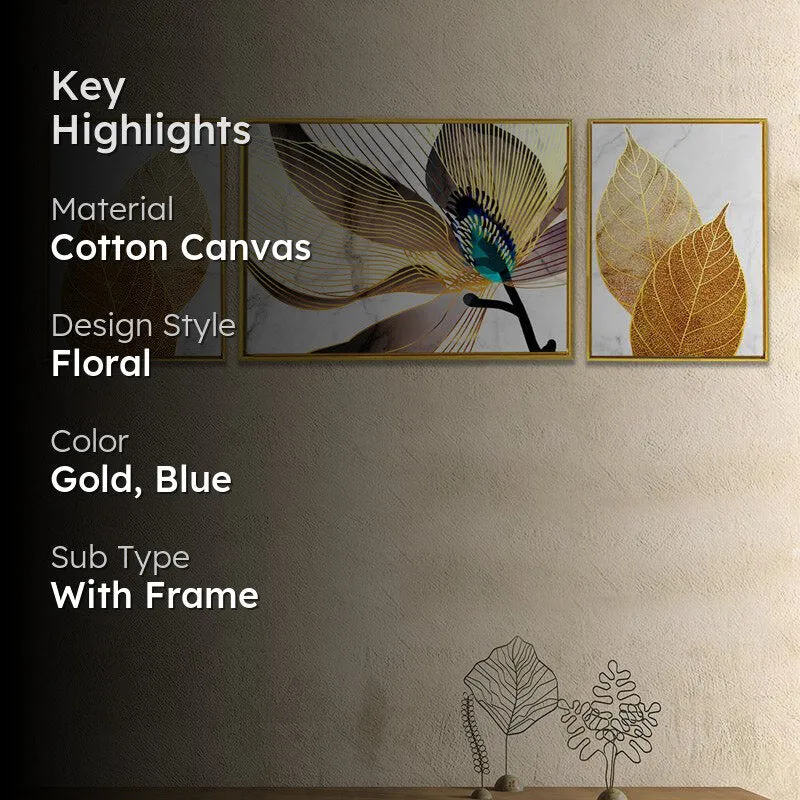 Kellia Golden Wall Art - Set Of Three media 2