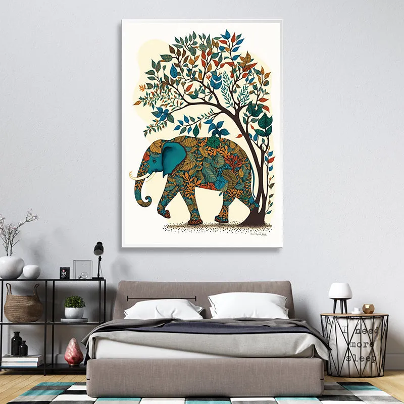 Azure Haathi Wall Art media 5