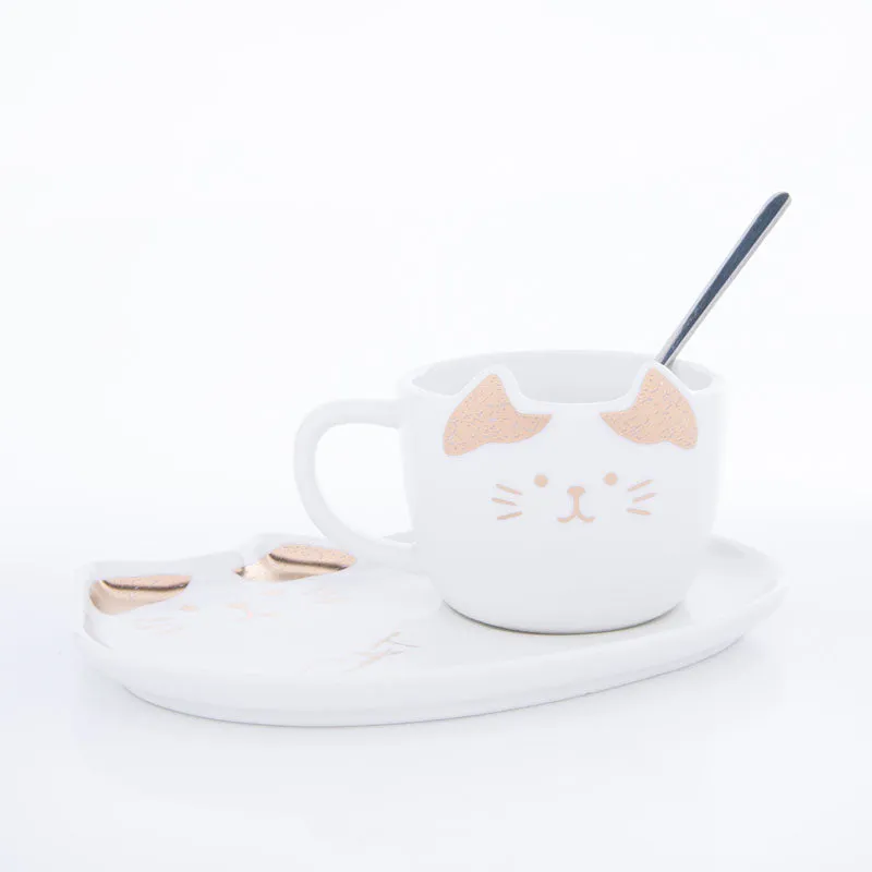 Whisker Tales White Mug & Snack Plate (200 ML) - Three Piece Set media 6