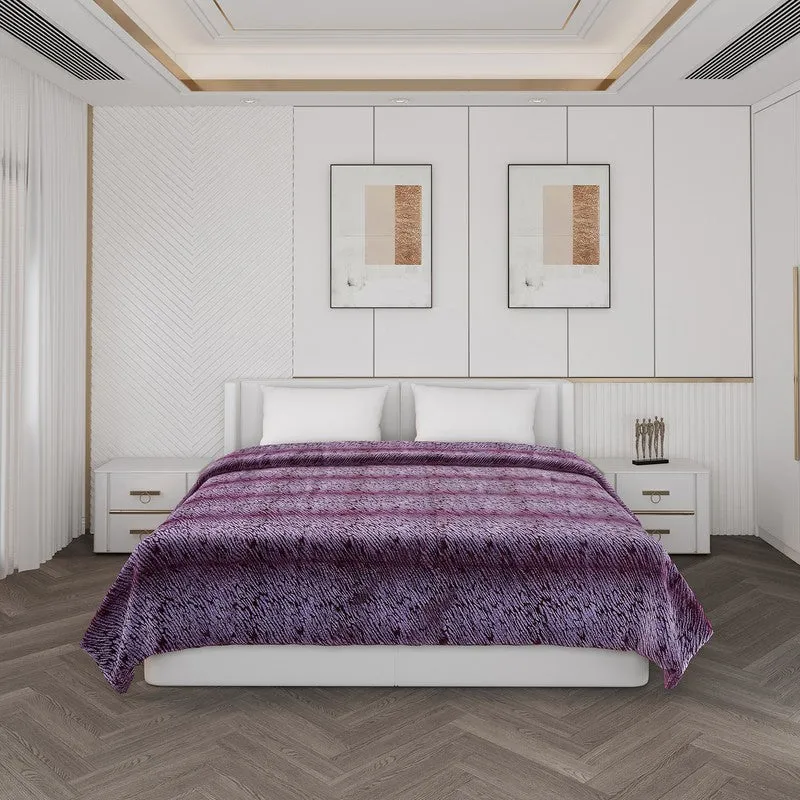 Monte Carlo Azure Dreamscape Blanket (Purple) - 850 GSM media 5