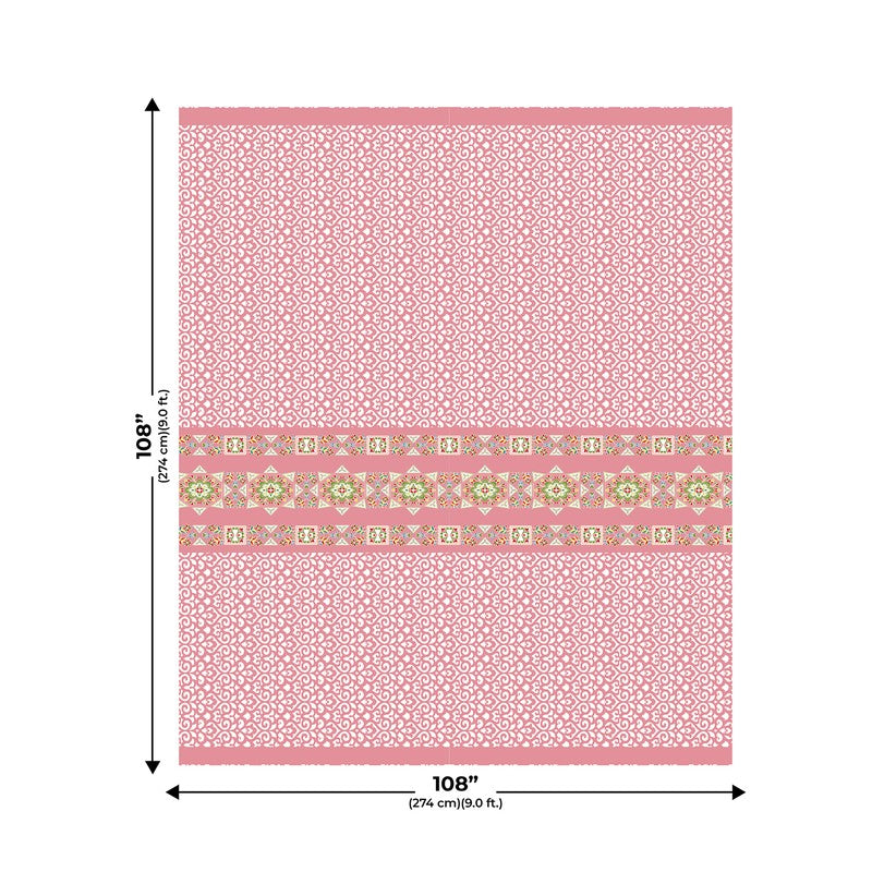 LuxeHaven Cotton Bedsheet (Pink) - 180 TC media 6