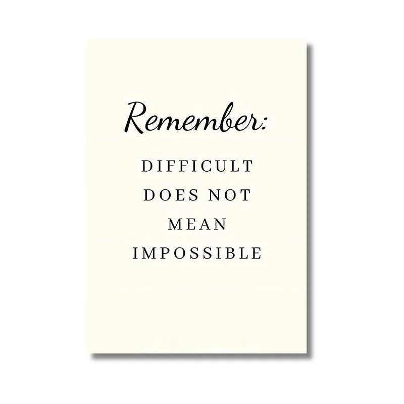 Difficult vs Impossible Wall Art media 4