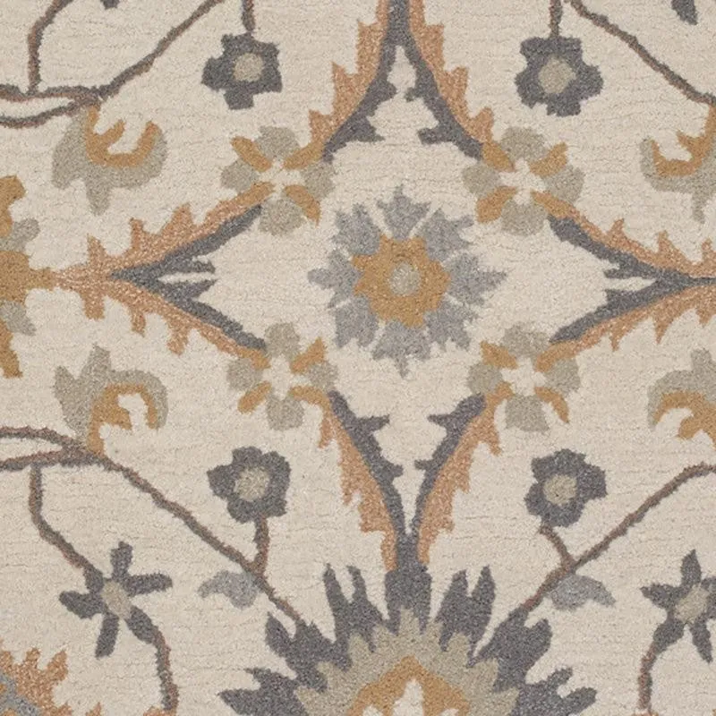 Awen Hand Tufted Ethnic Wool & Nylon Carpet - Ivory media 6