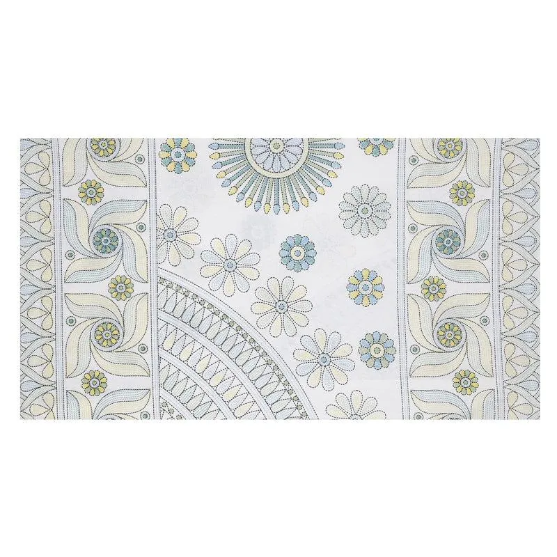 Arunima Diwan Set (Grey & Blue) - Eight Piece Set media 4