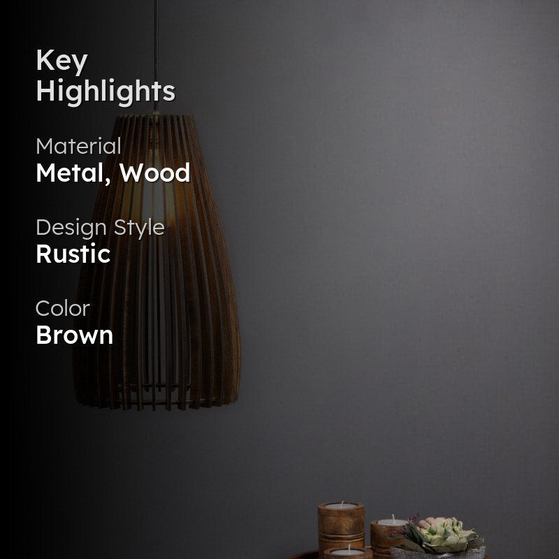 Ayame Wooden Ceiling Lamp media 2