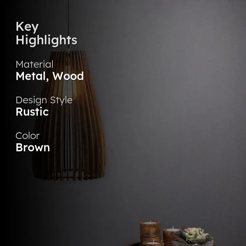 Ayame Wooden Ceiling Lamp media 2