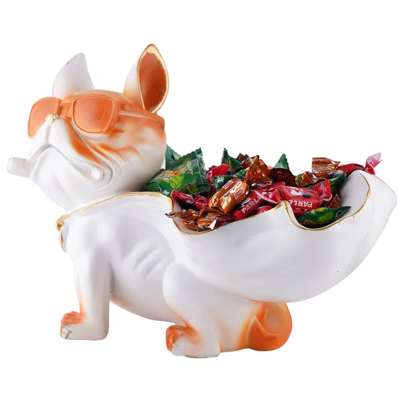 Sir Barks-a-lot Painted Polyresin Show Piece - White media 4