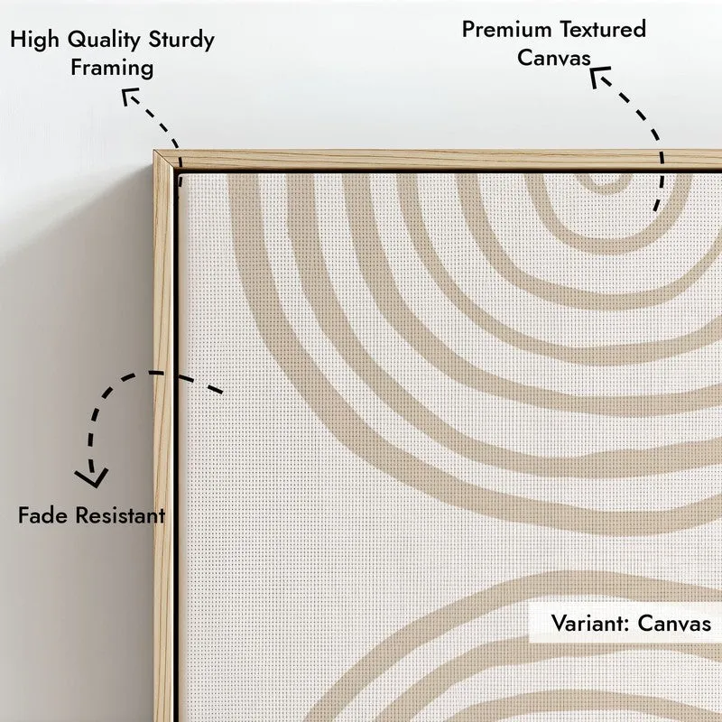 Arc of Balanc Canvas Wall Painting With Brown Frame media 7