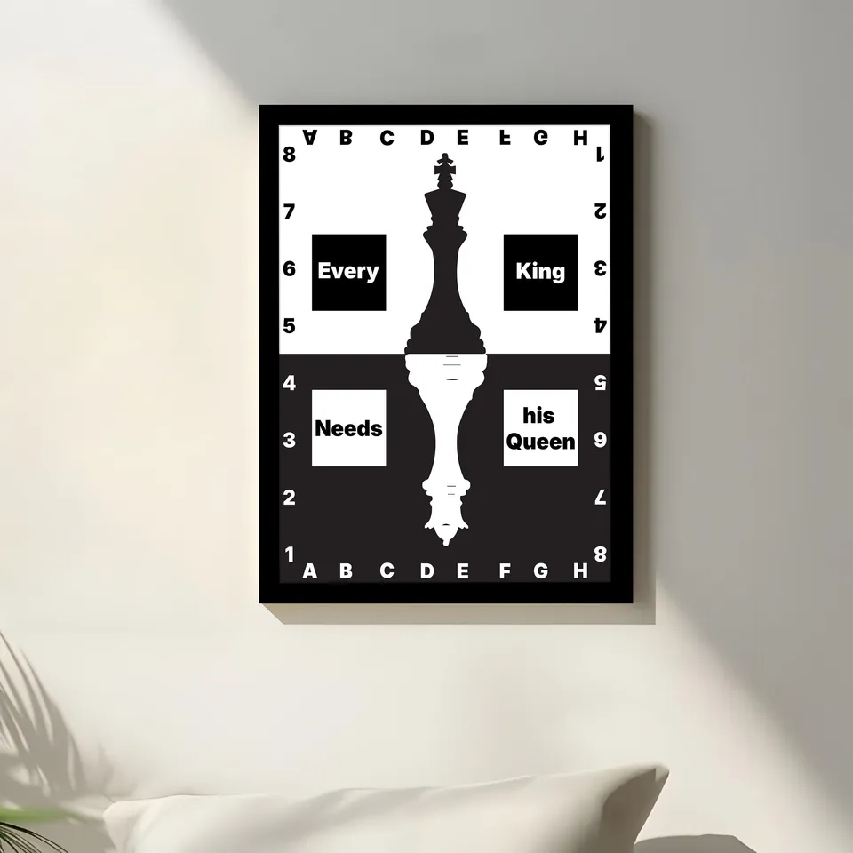 Black & White Chess Wisdom Wall Art media 1