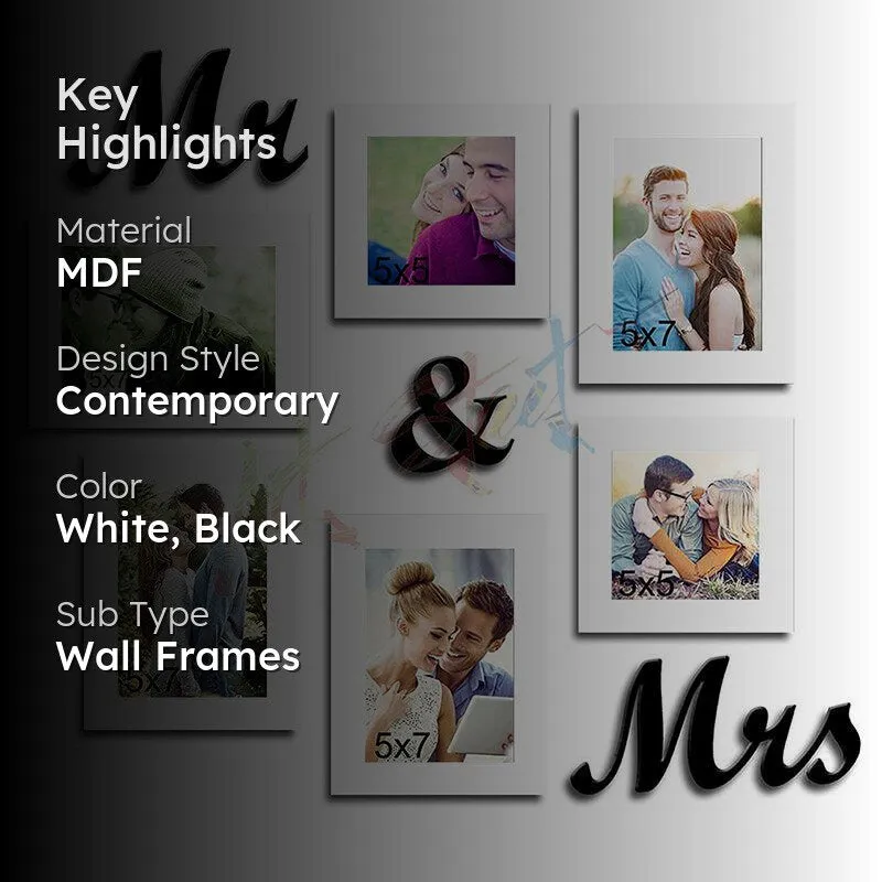Mr & Mrs Magna Photo Frame - Set Of Six media 2