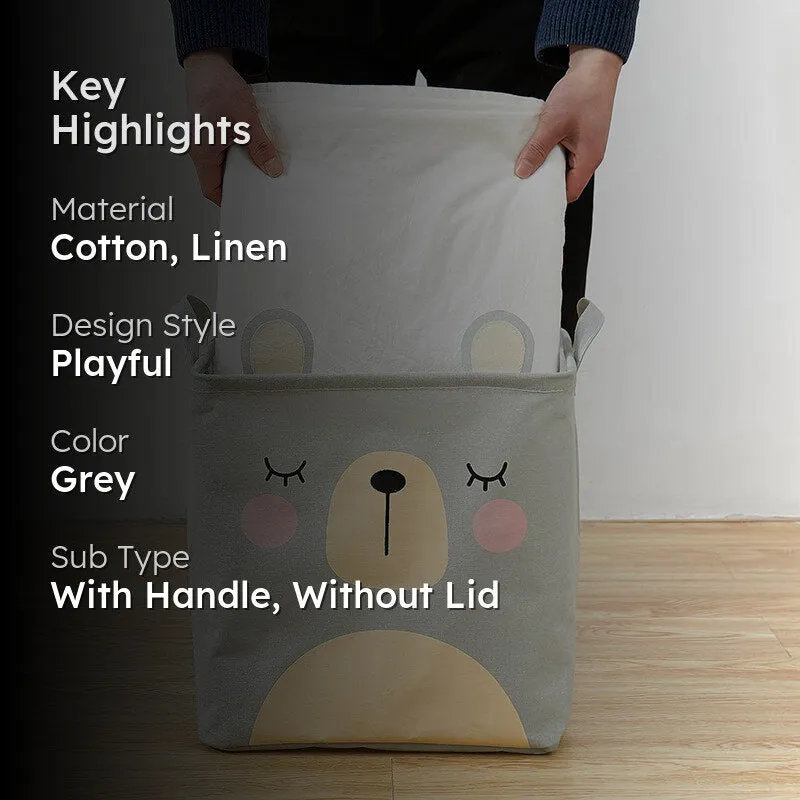 Paw Pals Bear Laundry Basket media 2