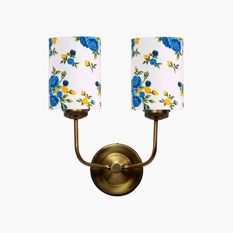 Floranira Fleur Duo Metal Wall Lamp - White,Blue media 5