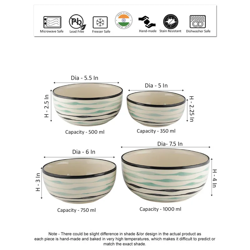 Sitara Serving Bowl (1L/750 mL/500 mL/350 mL) - Set Of Four media 7