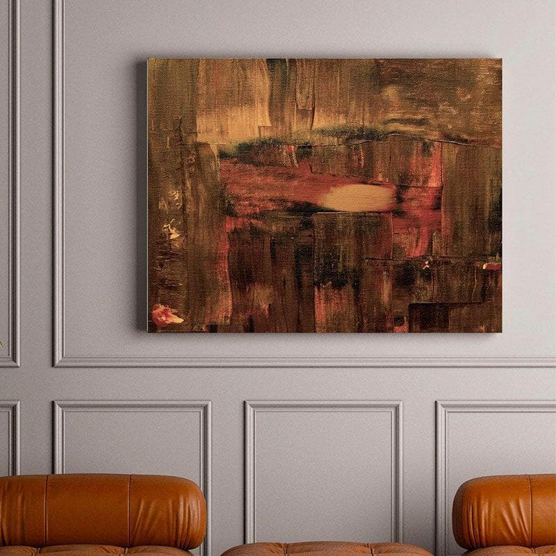 Rusty Abstract Canvas Wall Painting - Gallery Wrap