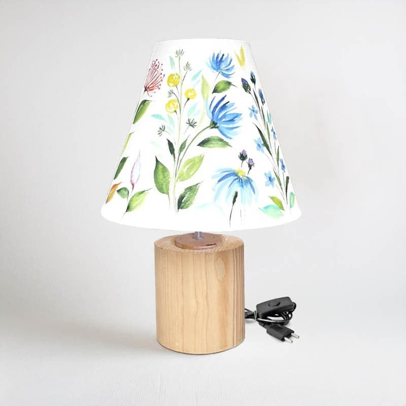 Daisy Dip Cone Handpainted LED Fabric Table Lamp - Multicolor media 6