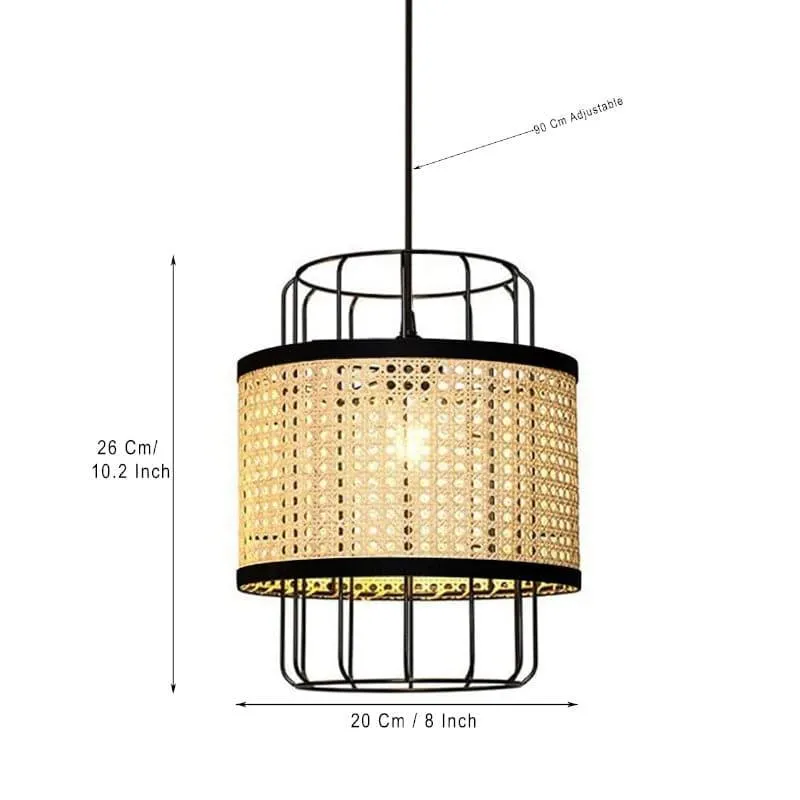 Mystne Rattan Ceiling Lamp - Small media 5