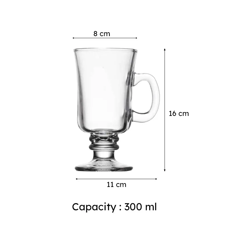 Go Glass Coffee Mug (300 mL Each) - Set of Two media 8