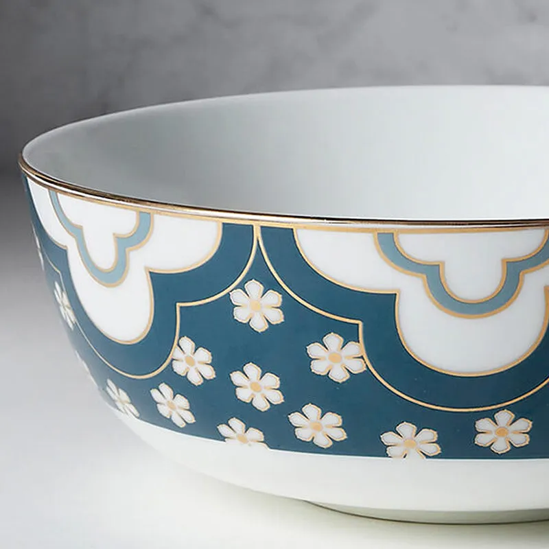 India Circus Blanche Bone China Serving Bowl - 500 mL media 5
