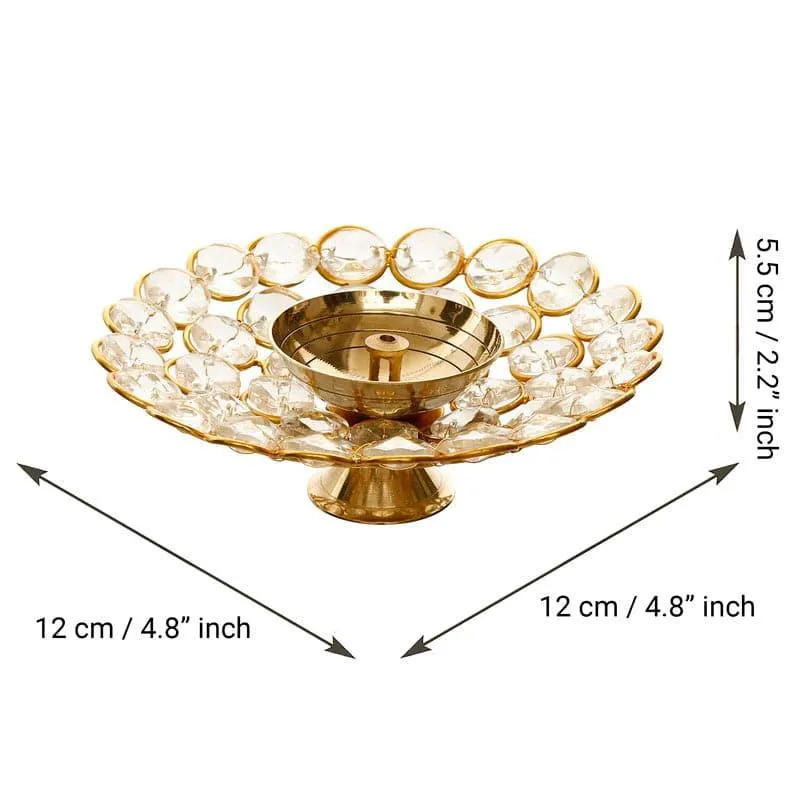 Shanta Crystal Tealight Holder (Large) - Set Of Four media 4