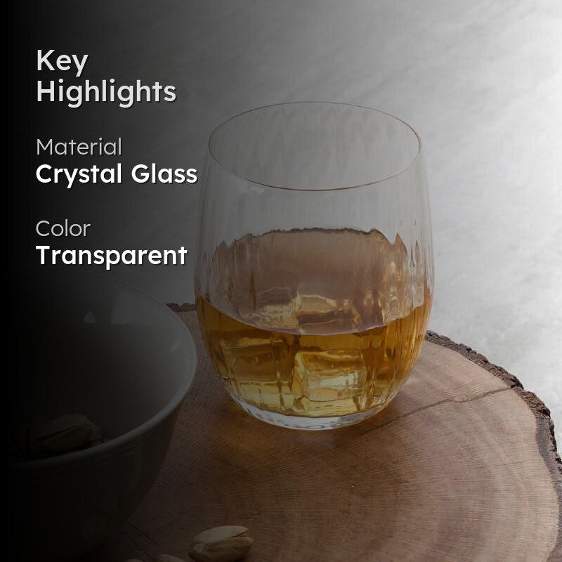 Ciara Bohemia Crystal Whiskey Glass (300 ML) - Set Of Six media 2