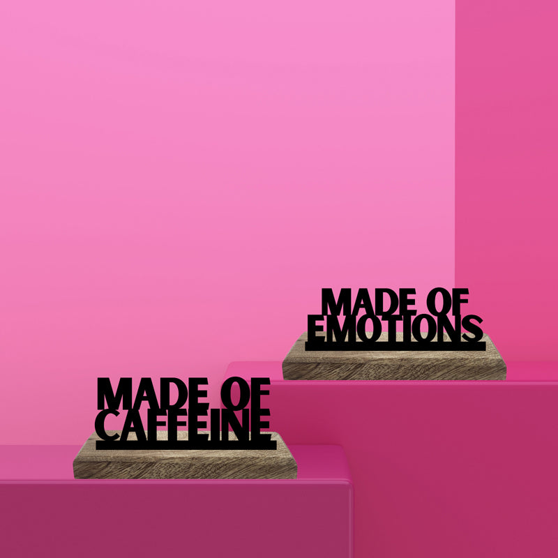 Made Of Emotions Typography Showpiece - Set Of Two
