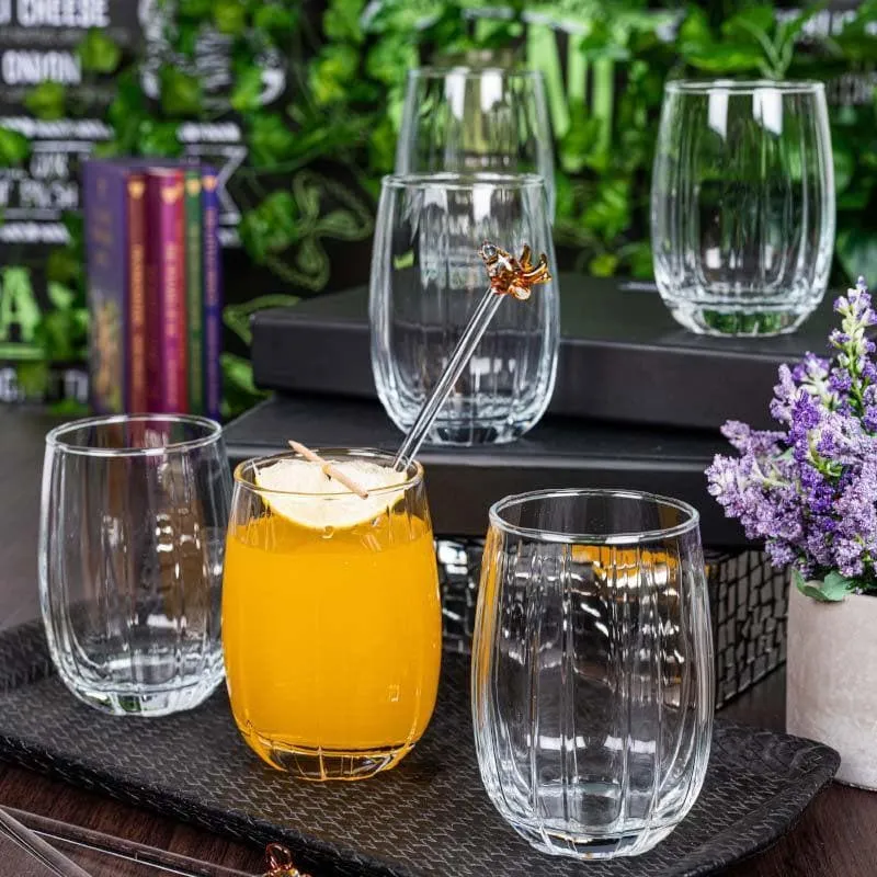 Savou Glass Tumbler (380 ML) - Set Of Six media 1