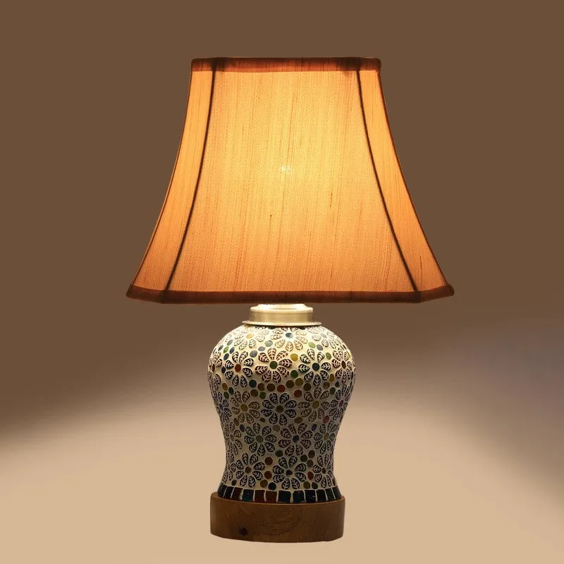 Santora Square Wooden Table Lamp - Multicolor media 7