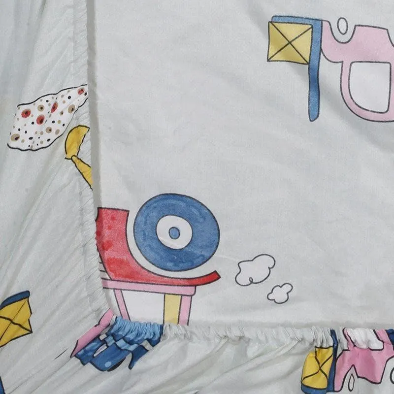 Traffic Trolly Bedsheet - 180 GSM media 5